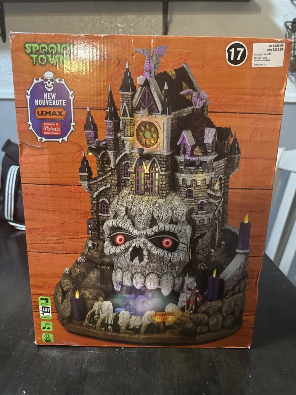 Lemax Spooky Town Halloween Village Cursed Ruins 45217 New In Box